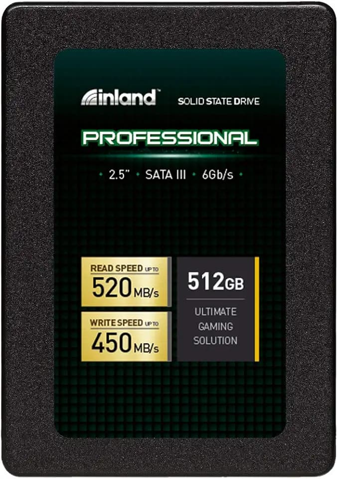 Inland Pro 512GB SSD 3D NAND SATA III 2.5" 7mm Internal Solid State Drive