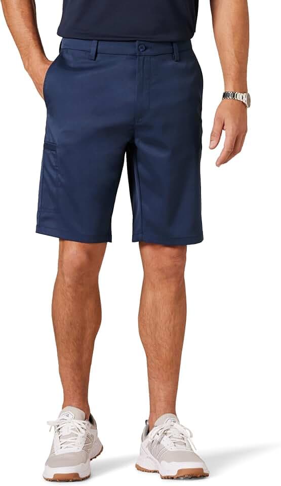 Amazon Essentials Men's 10" Classic-Fit Moisture Wicking Cargo Golf Shorts with Multi-Pocket Design (Available in Big & Tall)