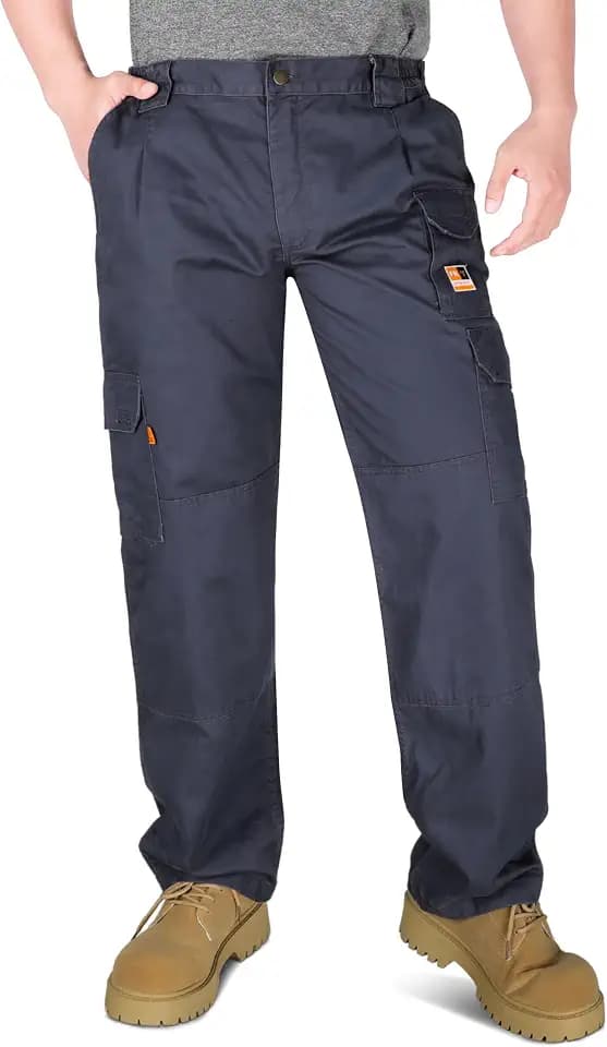 KONRECO FR Pants for Men 7.5oz Utility Cargo Pockets Relaxed Fit HRC2/CAT2