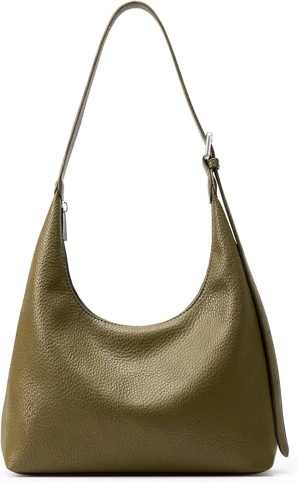 KALIDI Crescent Tote Bag, Women Underarm Hobo Everyday Zipper Handbag Work