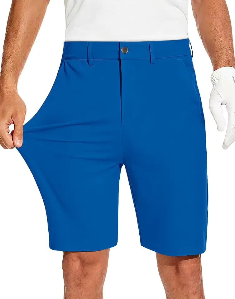JWM Mens 7"/9" Stretch Golf Dress Hybrid Shorts Quick Dry with 5 Pockets