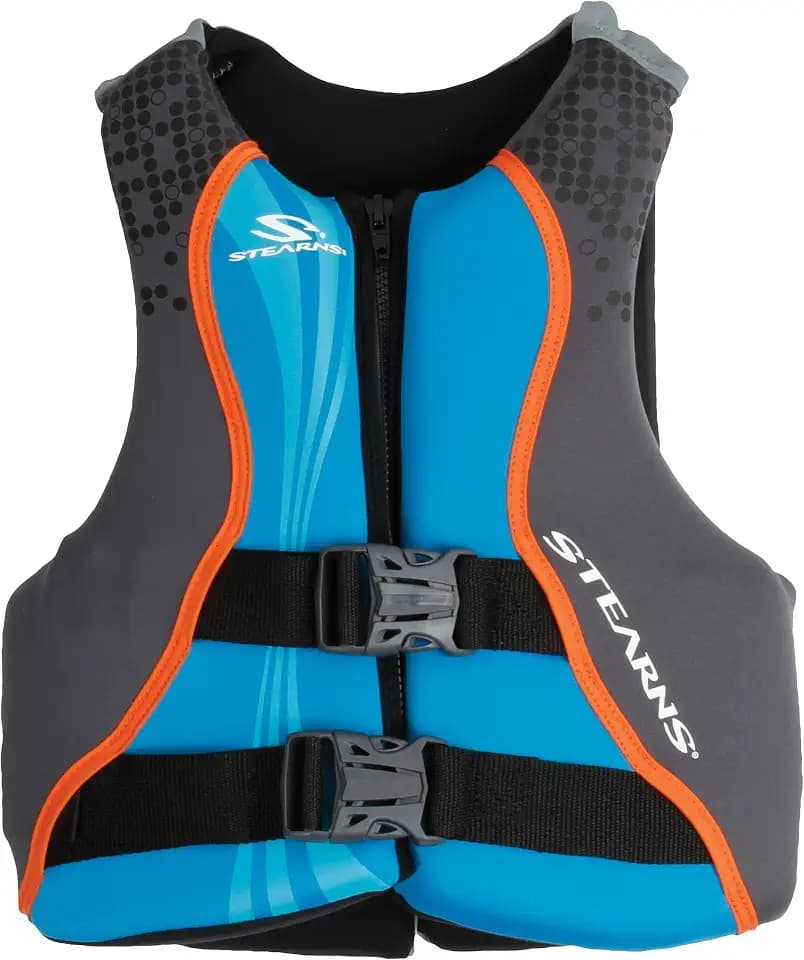 STEARNS Kids Hydroprene Life Vest, USCG Approved Type III Life Vest for Kids Weighing 50-90lbs, Great for Pool, Beach, Boat, & More