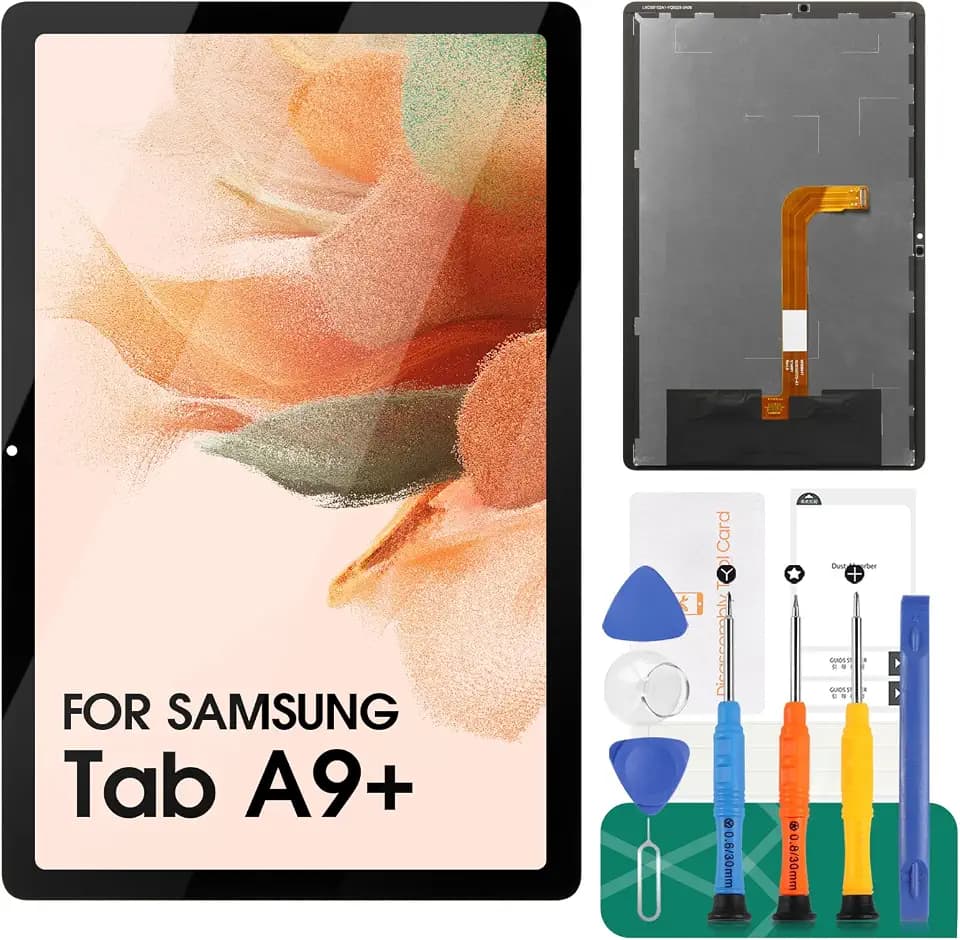 for Samsung Galaxy Tab A9+ Screen Replacement for Samsung Tab A9 Plus LCD Display Digitizer Touch Screen Assembly Repair Kits SM-X210 SM-X215 SM-X216B Black