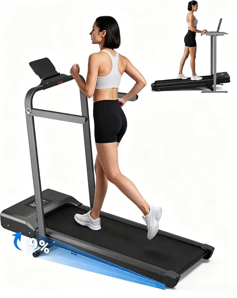 Superun Waking Pad Treadmill with Incline, 3.0HP and 300 LBS Capacity