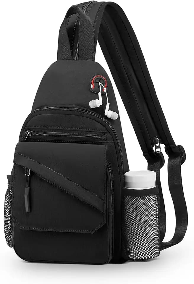 Sling Bag for Men Women,Convertible Crossbody Backpack Chest Bag