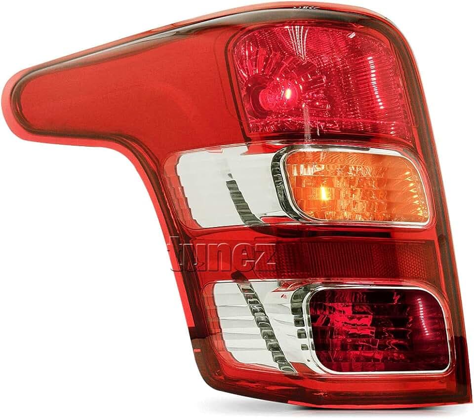 tunez® Rücklicht Lampe kompatibel mit Mitsubishi L200 / Triton MQ Chassis Jahr 2015-2019 Barbarian Warrior Titan Challenger E11 E-Mark-zertifiziert (Nur linke Seite (mit Nebelscheinwerfer))