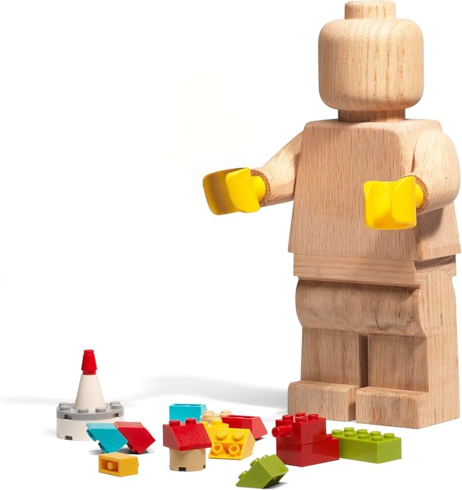 LEGO Holz-Minifigur – Klassische LEGO Ikone für kreative Präsentation