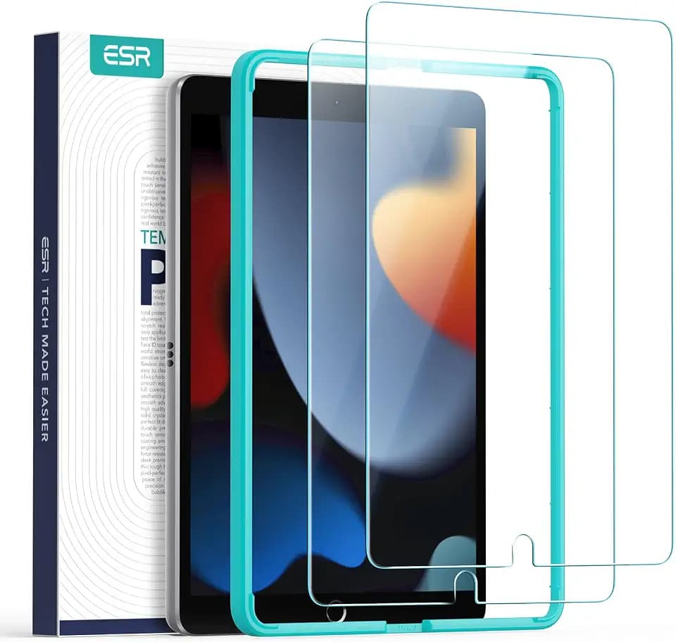 ESR 2 Pack Screen Protector for iPad 9th/8th/7th Gen 10.2 Inch, 9H