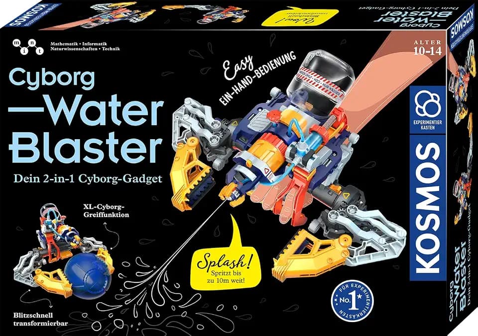 KOSMOS Cyborg Water-Blaster, 2-in-1 Cyborg Roboter-Hand