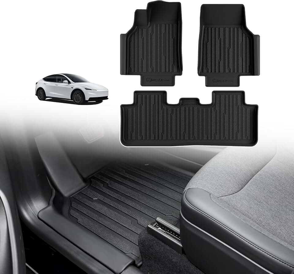 TripleAliners Floor Mats for 2025 2026 Tesla Model Y Juniper,Standard Trim