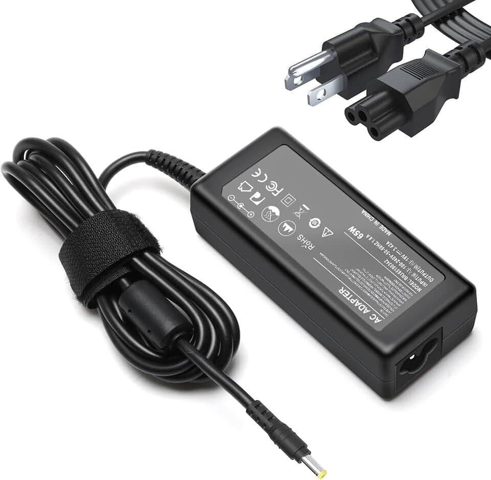 65W 19V Power Cord Compatible with Acer Monitor SB220Q R240HY SA230 SB230
