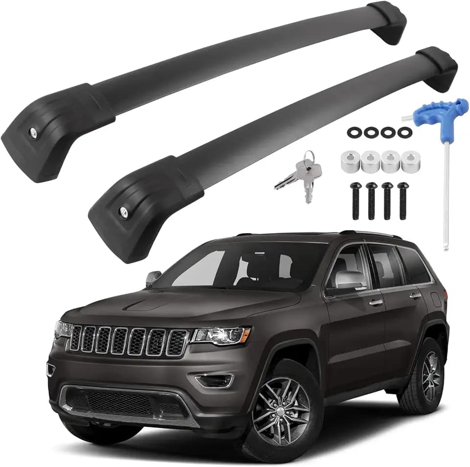 330LB Roof Rack Cross Bars Fit for 2011-2021 Grand Cherokee Cargo Bars
