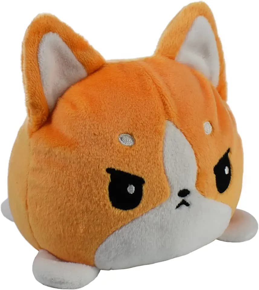 TeeTurtle Reversible Corgi Orange 4 Inch Flip Plushie