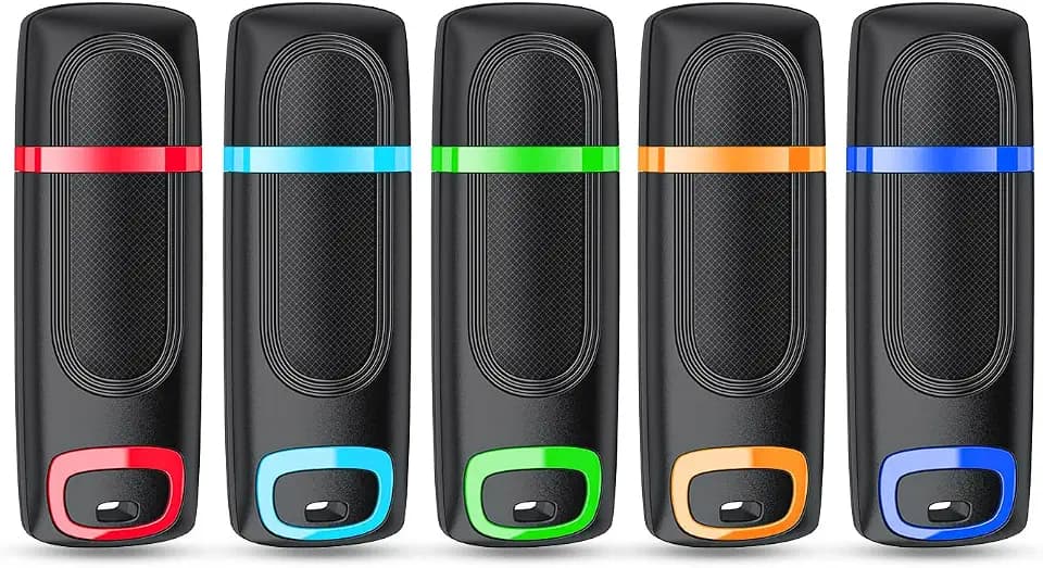 RAOYI 16GB USB 3.0 Flash Drive Up to 80MB/s, Pack of 5, Multicolor