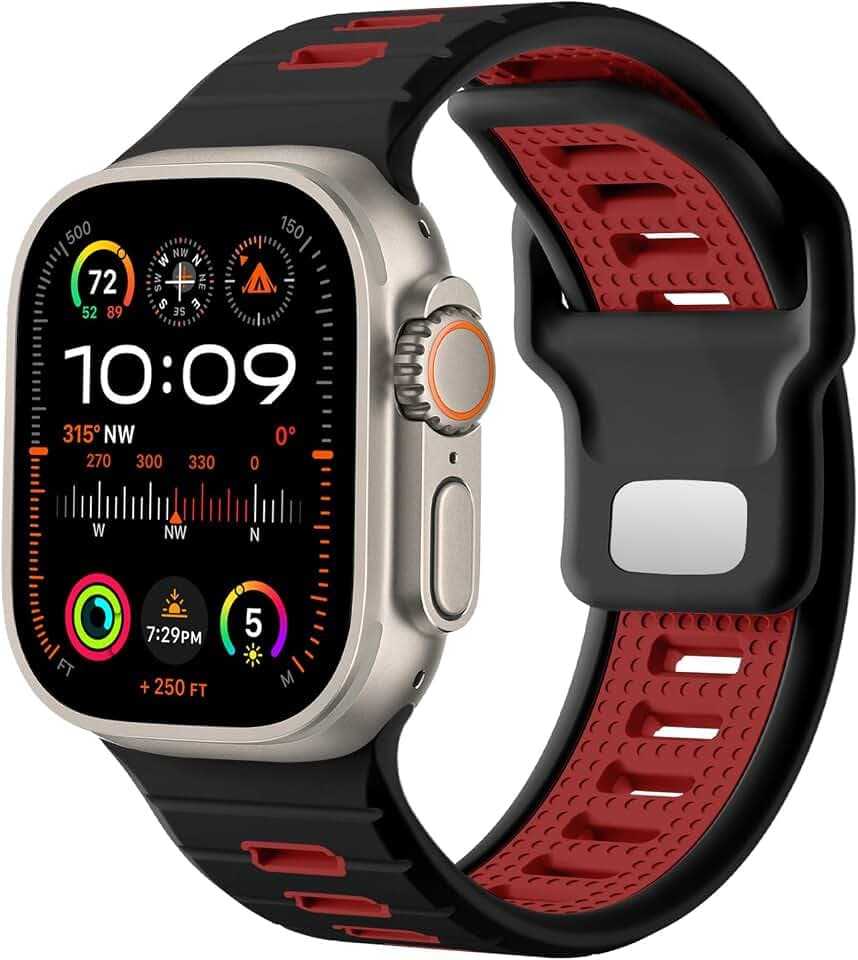 Odbeai Sport Band Compatible with Apple Watch Ultra 49/46/45/44/42mm Men