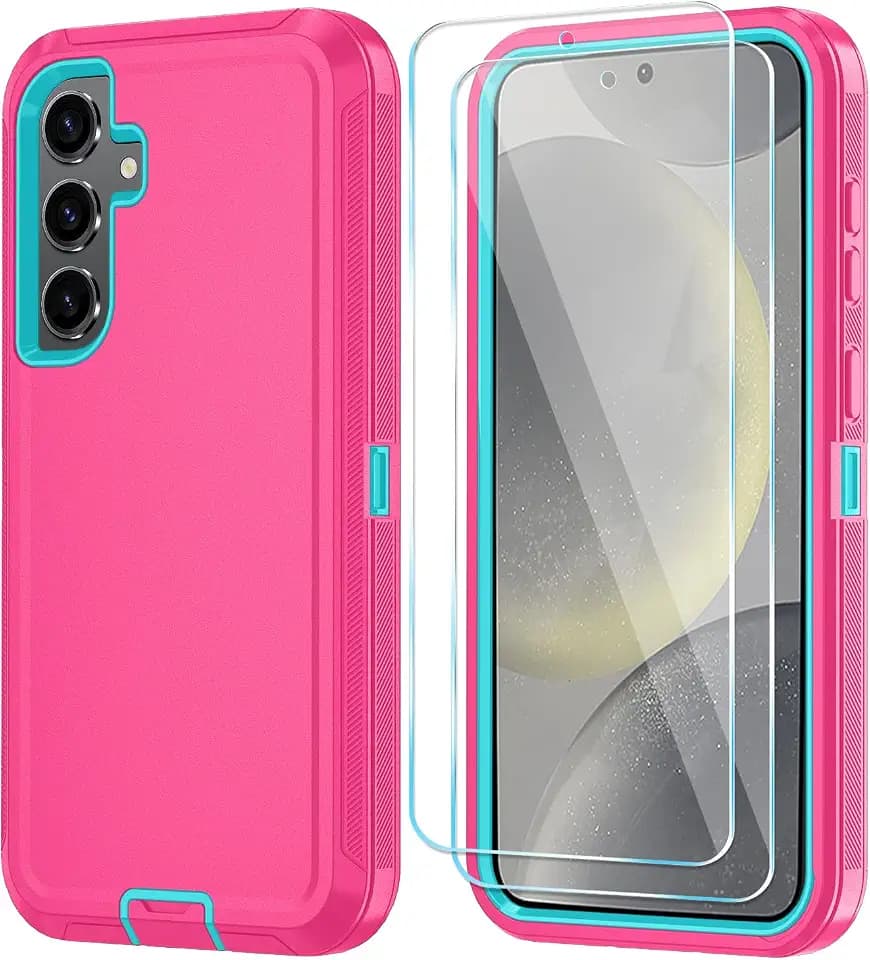 ONOLA for Samsung Galaxy S24+ / S24 Plus Case, 3-Layer Cover, PinkSkyBlue