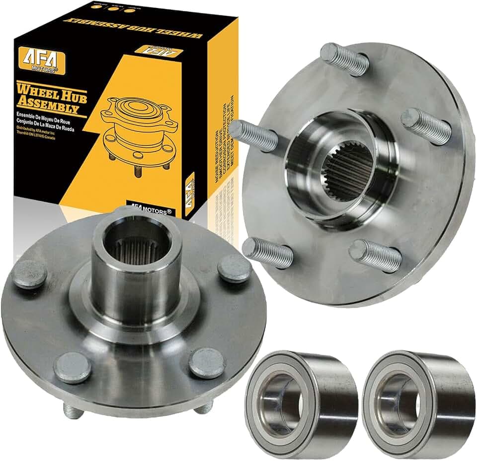 Pair 930-400-510063 Front Wheel Bearing Hub Assembly Fits for 2001-2018 Toyota Camry Highlander Sienna Avalon Venza Solara, Lexus RX350 RX330 ES350 ES300h ES330 Wheel Bearing 5-Lug