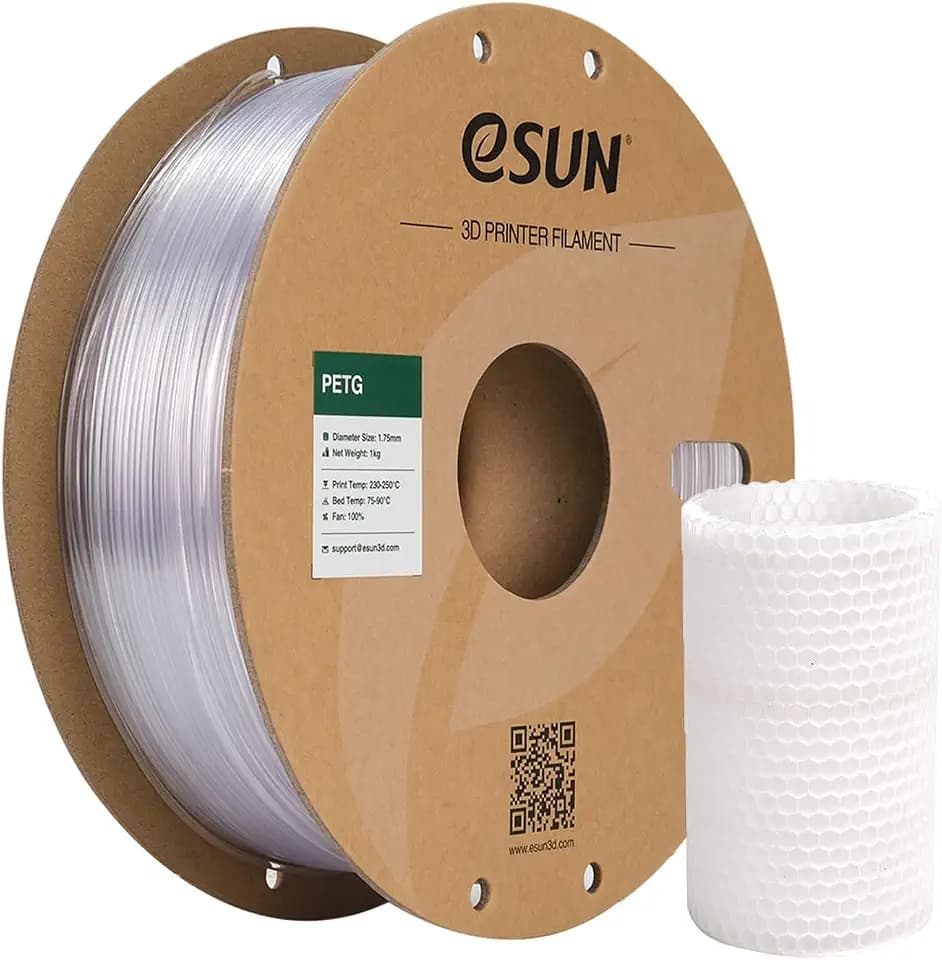 eSUN PETG Filament 1.75mm, Transparent, 1KG