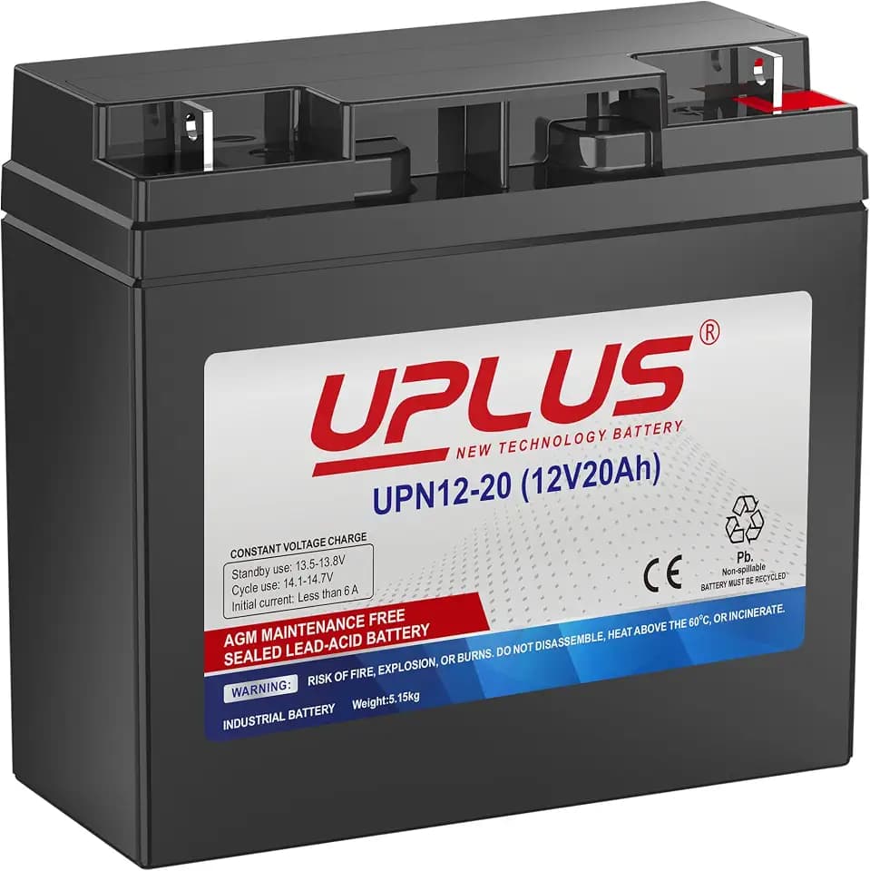 UPLUS UPN12-20 12V 20Ah AGM Batterie, wartungsfrei VRLA Akku