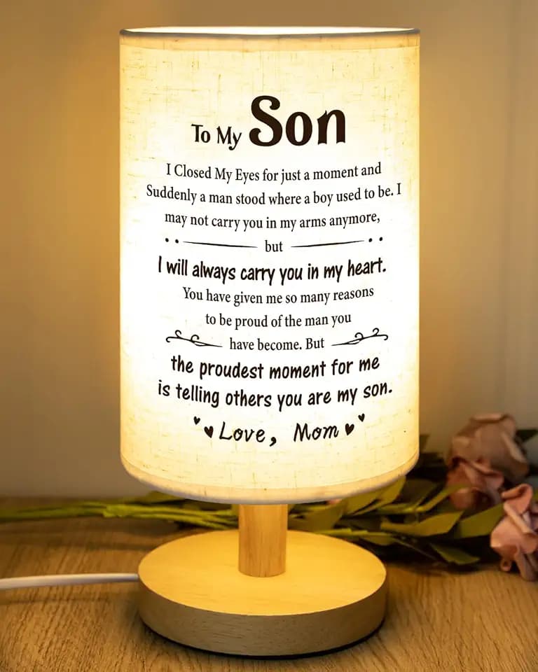 SOUHONEY Gifts for Son, Table Lamp for Son Birthday Gifts from Mom