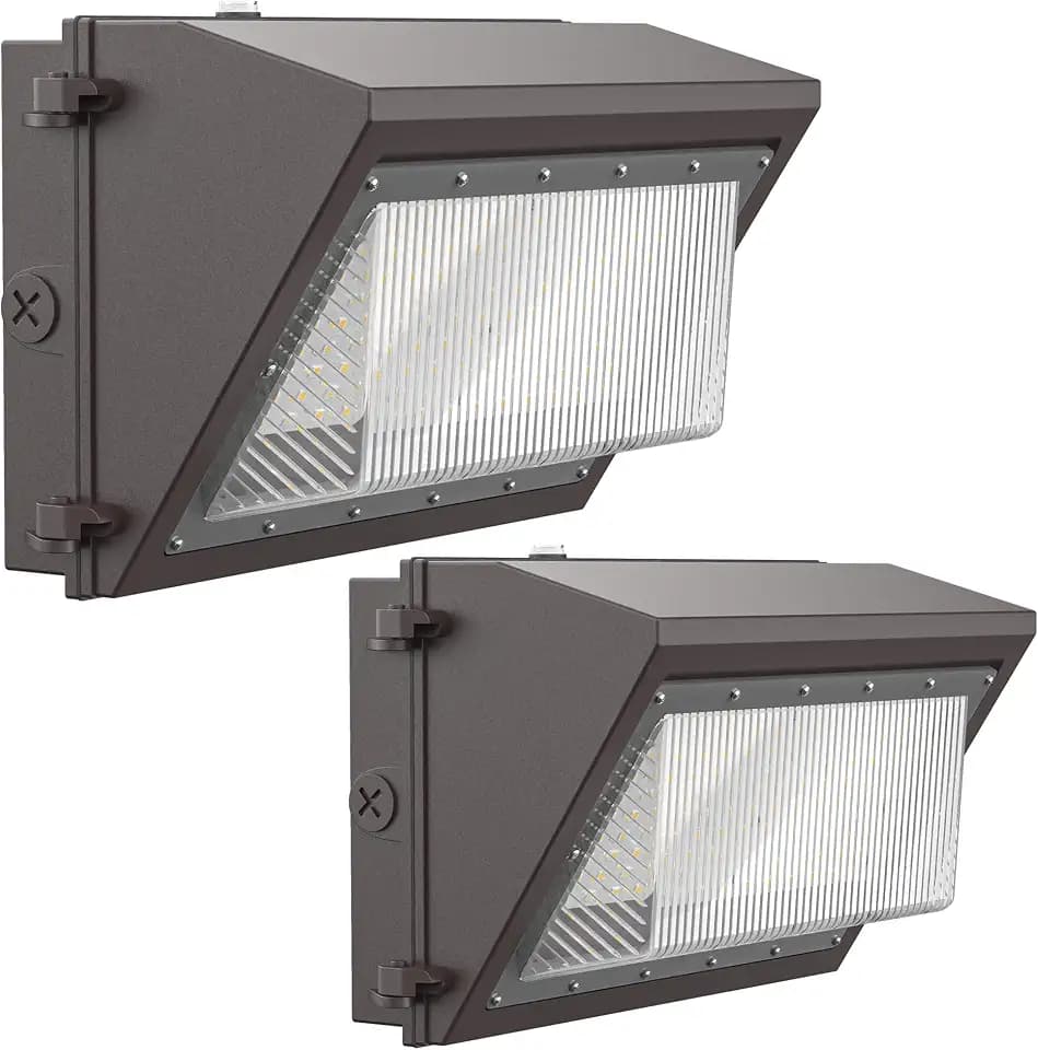 120W LED Wall Pack Light with Dusk-to-Dawn Photocell Sensor, 16800LM 5000K