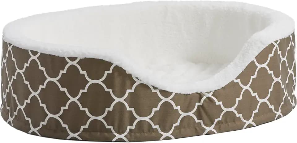 MidWest Homes for Pets Orthoperdic Egg-Crate Nesting Pet Bed w/ Teflon Fabric Protector, Medium Brown