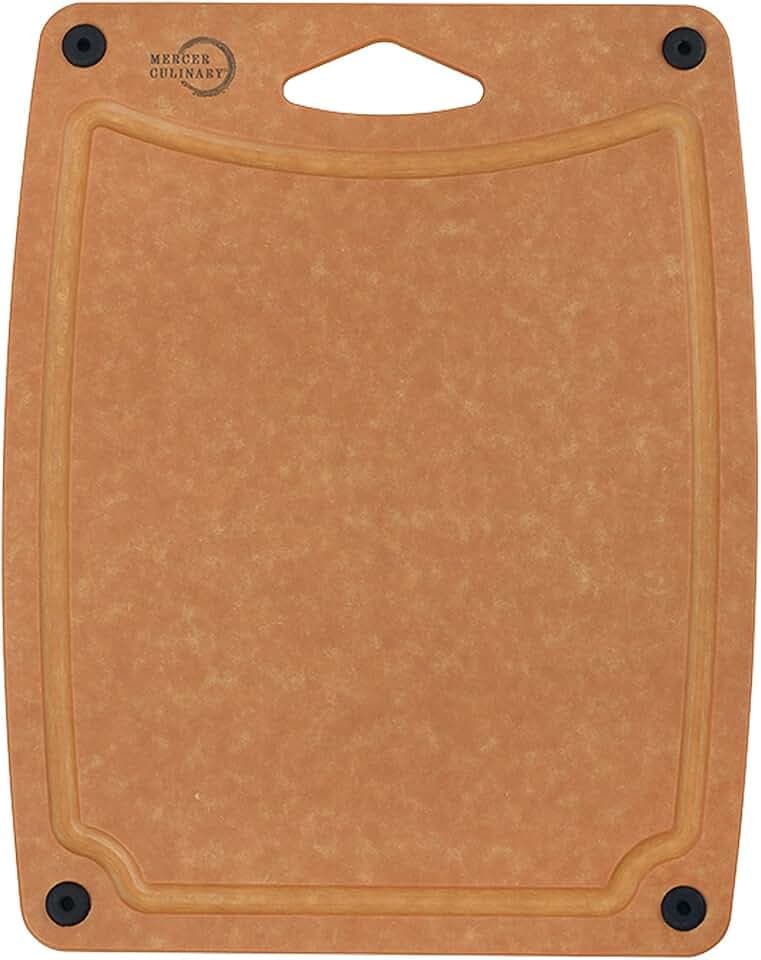 Mercer Culinary Composite Cutting Board 11 3/4" x 9 1/4", with Non Slip Feet and Juice Groove, Small