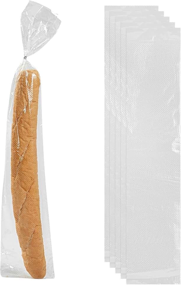 Restaurantware Clear Plastic Bread Bag, 28 x 6 In, 250 Pack