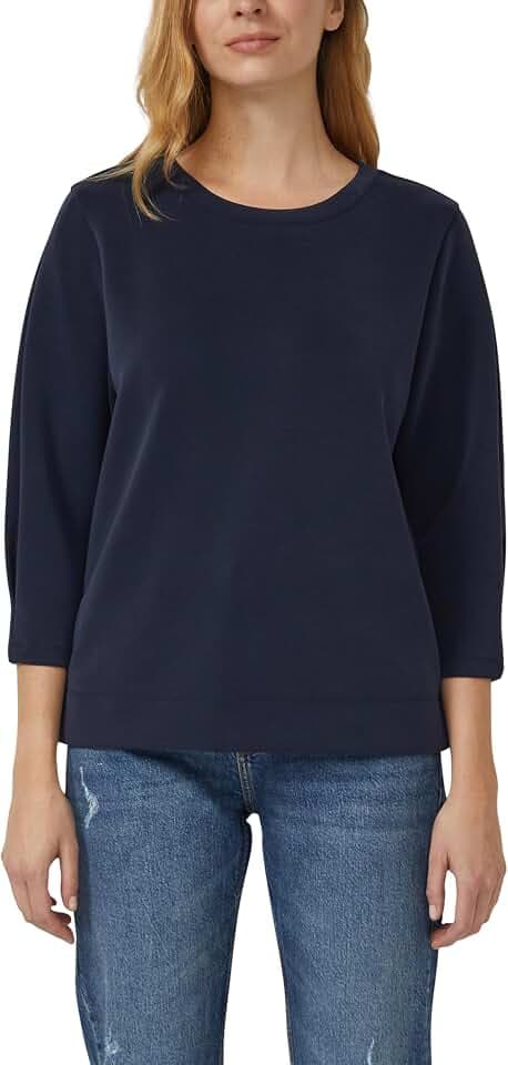 s.Oliver Sweatshirt aus Scuba mit 3/4-Arm