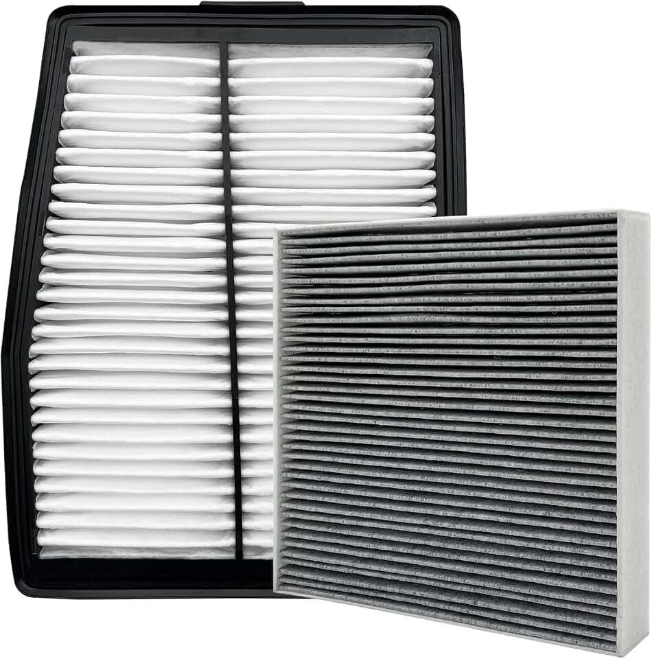 Cabin and Engine Air Filter Fits for Santa Fe Hybrid 2021-2025 2026, Sonata Hybrid 2020-2026, Tucson Hybrid 2022-2026, Sorento Hybrid 2021-2026, Sportage Hybrid 2023-2026, Fits 97133L1000, 28113-L5100
