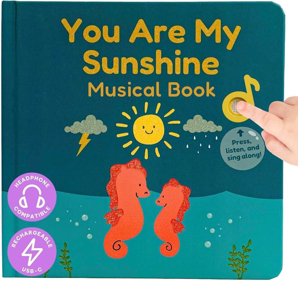 Cali's Books You are My Sunshine Music Book for Toddlers 1-3 Years Old