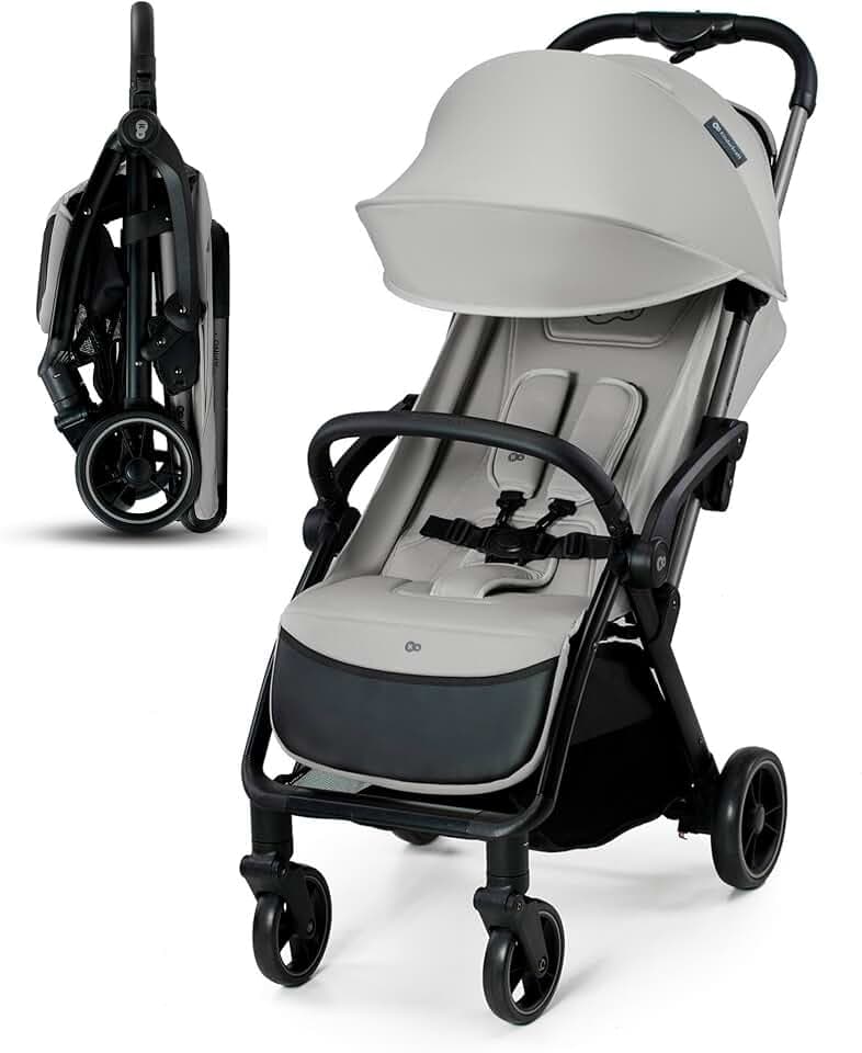 Kinderkraft APINO Buggy bis 22 kg, Leicht 7,5kg, Grau