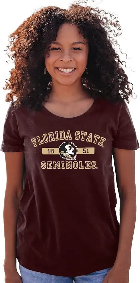 Blue 84 NCAA Womens NCAA Officially Licensed T-Shirt Athletic Team Color