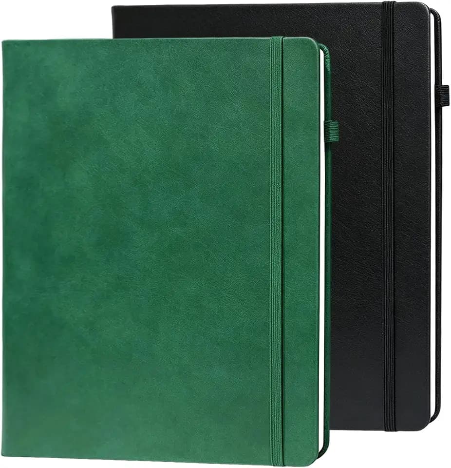 Moseem Notizbuch A4 Liniert, 2 Stück Journal buch, Reisetagebuch,160 Seiten