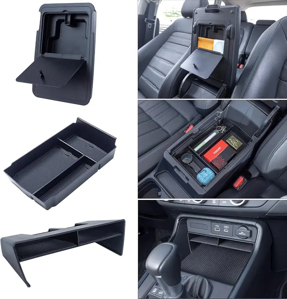 3PCS Center Console Organizer Set for 2023-2026 Honda CR-V & CR-V Hybrid