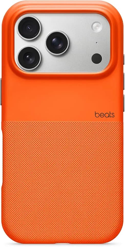 Beats iPhone 17 Pro Rugged Case mit MagSafe und Kamerasteuerung, auf Stuzfestigkeit getestet, Matte Außenseite mit Innenfutter aus Mikrofaser – Nevada Orange