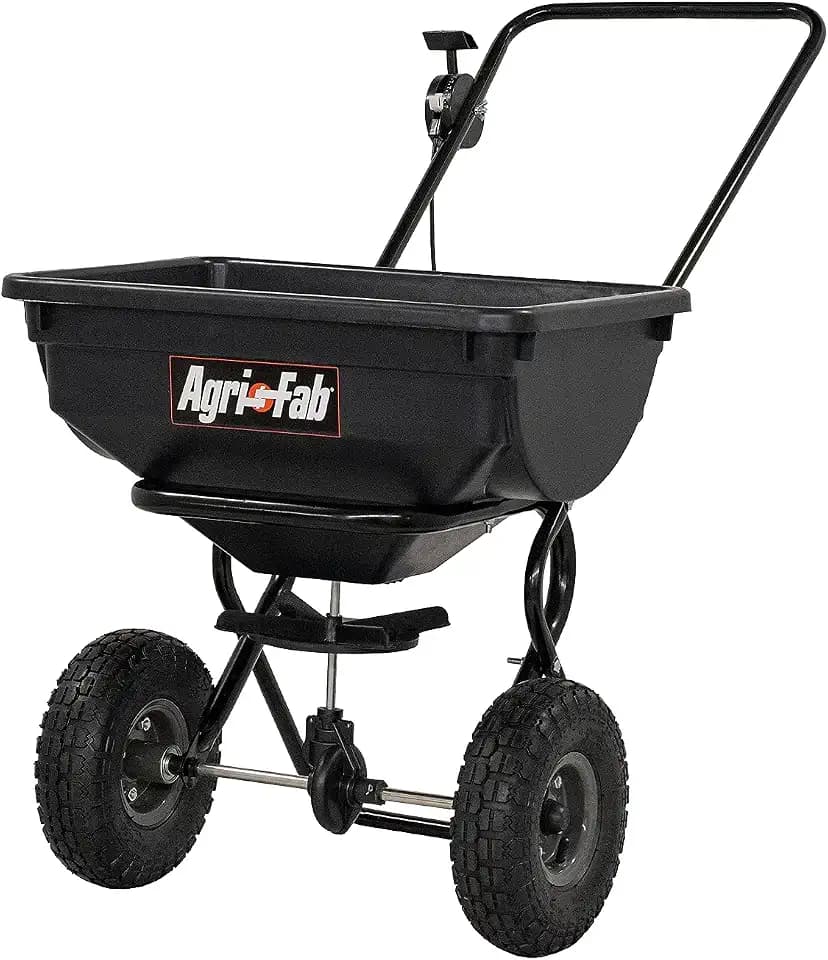 Agri-Fab 45-0388-KD 85 lb. Push Lawn & Garden Broadcast Spreader for Seed,Fertilizer; Walk Behind with Easy to use Cable Control