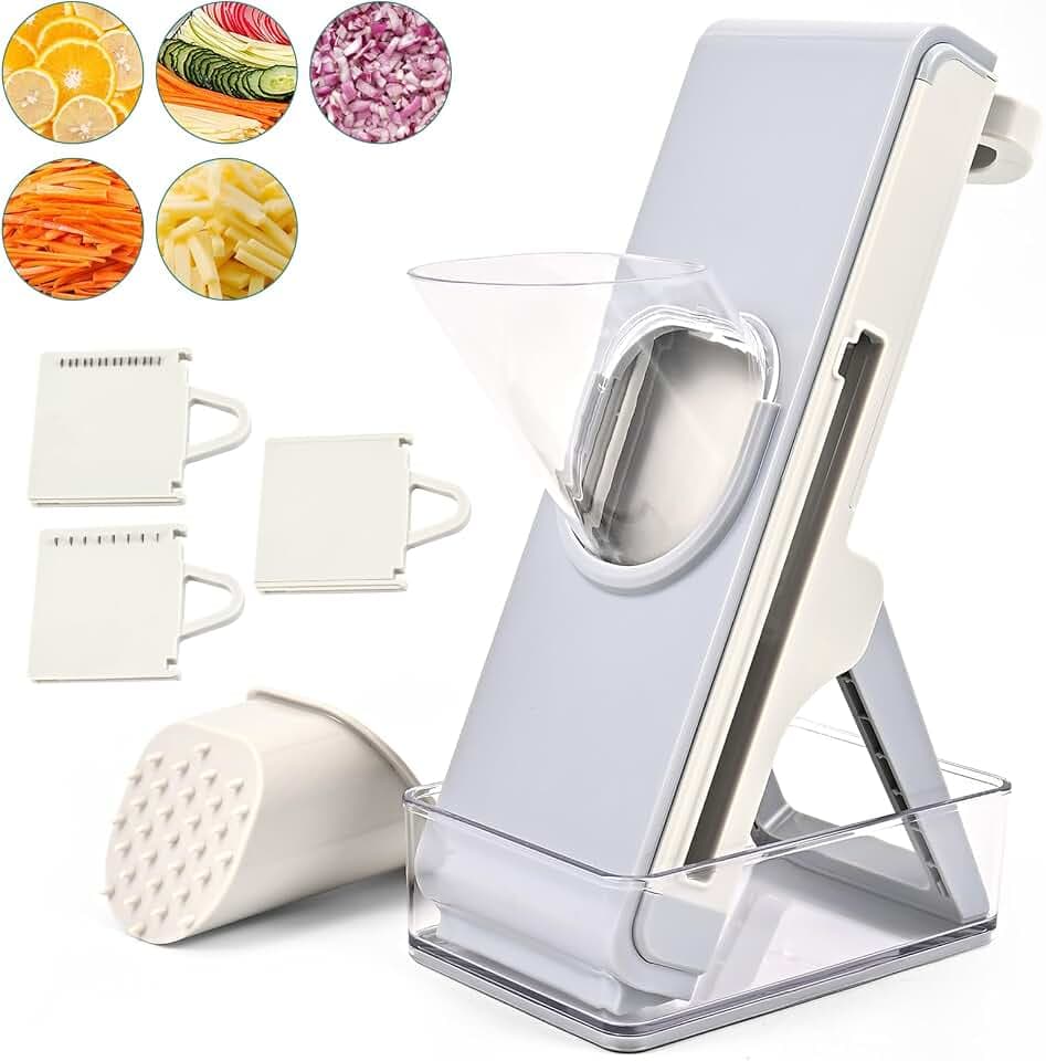 Mandolina Affettatrice Di Verdure, Spessore Regolabile Patate Cipolla Chopper, Taglia Verdure Manuale, Affetta Patate, Tritatutto Multifunzionale Per Frutta