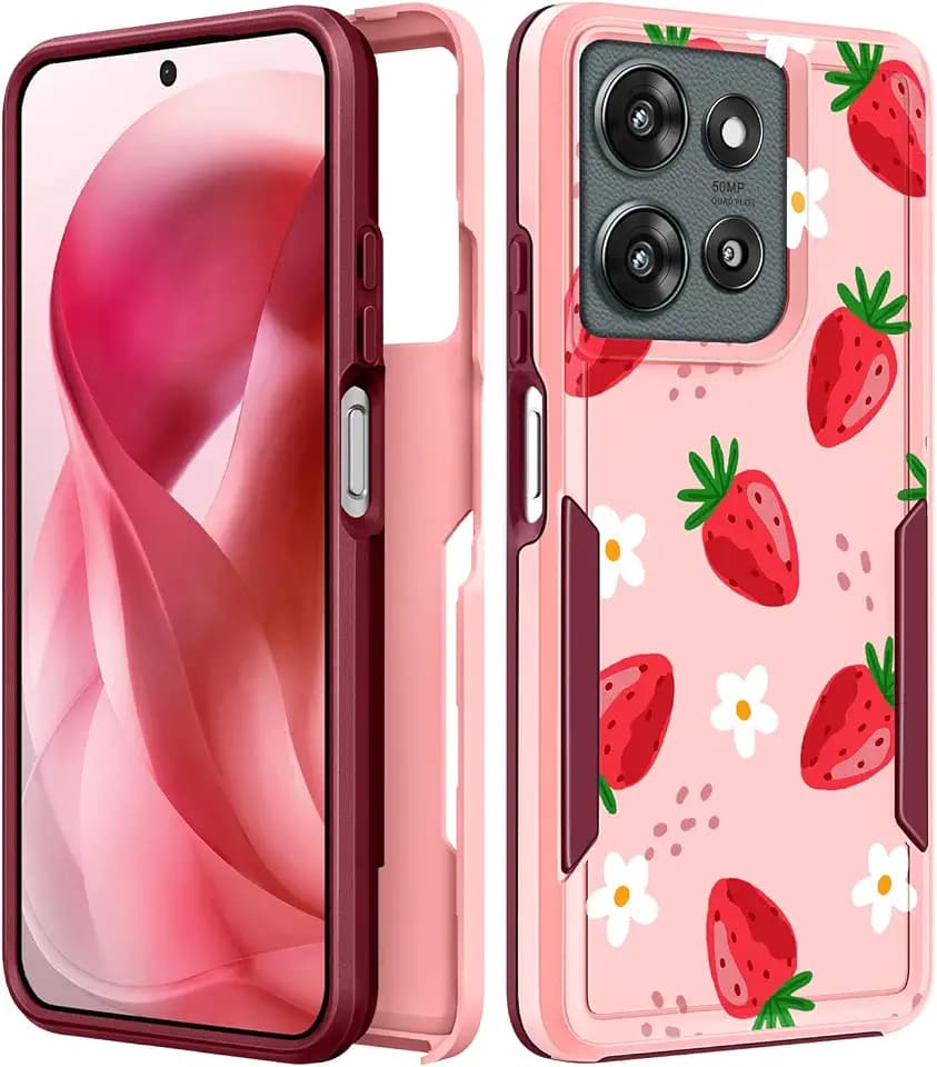 for Moto G 5G 2025/2026 & G Play 2026 Phone Case,Strawberry