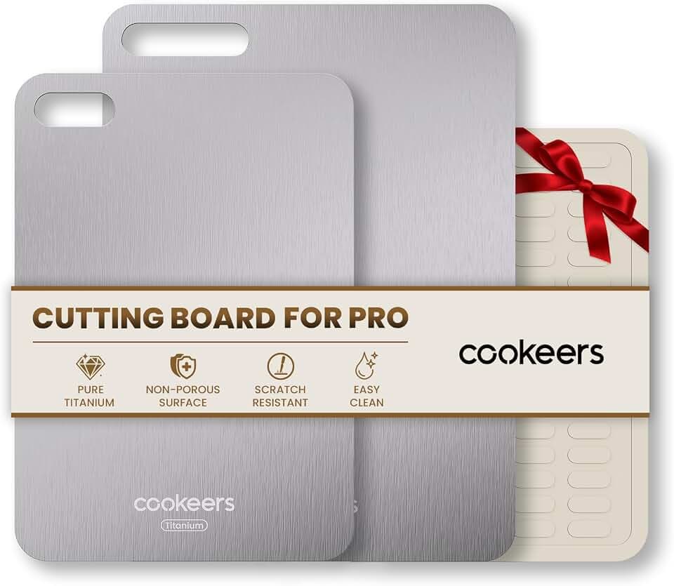 Titanium Cutting Boards Set for Kitchen camping Healthy Food Plate M+S