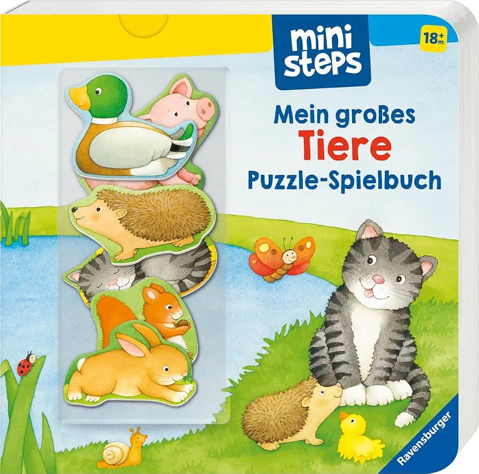 ministeps Mein großes Tiere Puzzle-Spielbuch - ab 18 Monate: Ab 18 Monaten