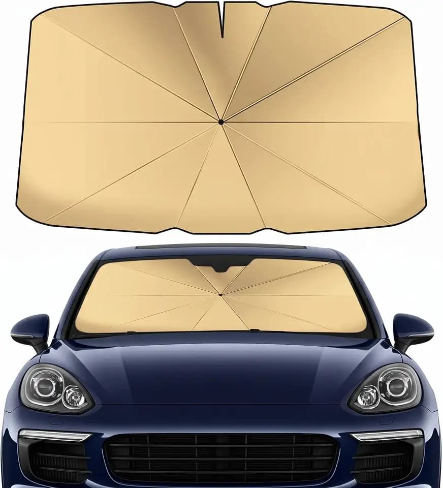 Car Windshield Sun Shade Umbrella, Front Window Sun Blocker for SUVs,Sedan
