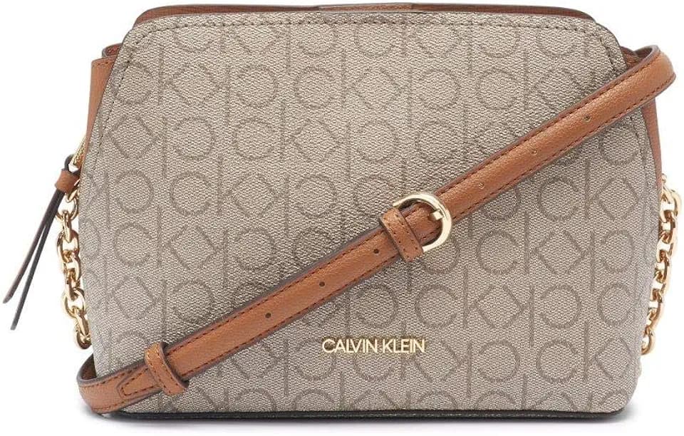 Calvin Klein Women's Hailey Signature Chain Crossbody Handbag
