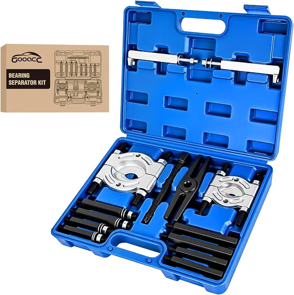 GOOACC 14pcs Bearing Puller Kit 5 Ton Bearing Separator Splitter Tool Blue