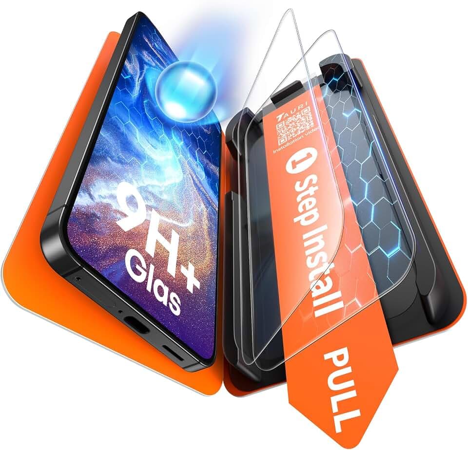 TAURI für Samsung Galaxy S26 Panzerglas 6,3 Zoll - 2 Stück