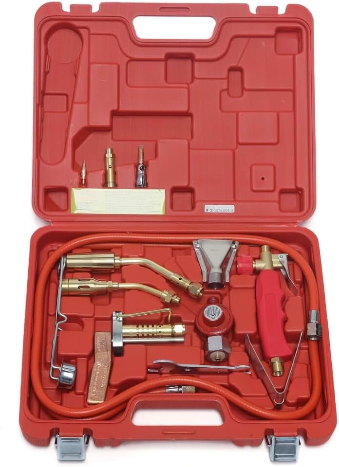 ROTHENBERGER Industrial Turbo Lötset | 16-teilig im Koffer | Hartlöten, Weichlöten, Kapillarspaltlötung 30900
