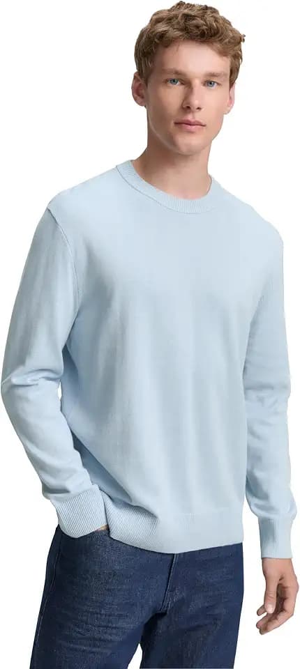 TOM TAILOR Denim Herren Basic Crewneck Knit 1042509