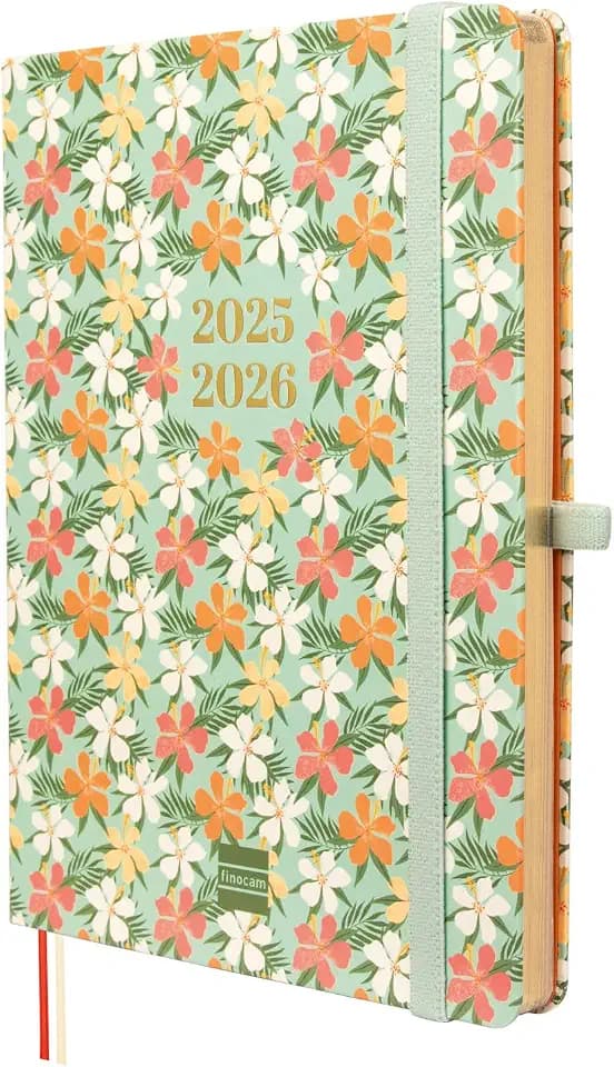 Finocam - Terminkalender Minimal 18 Monate 2025 2026 Horizontale Wochenansicht Juli 2025 - Dezember 2026 (18 Monate) Daisy International