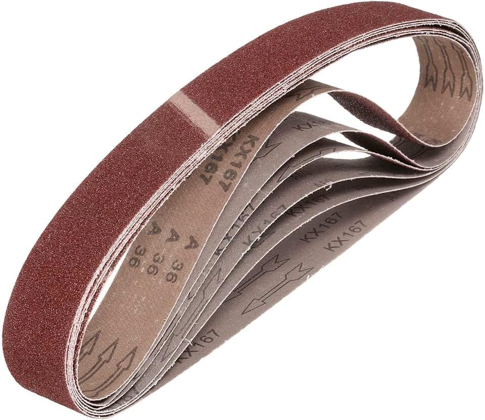 HARFINGTON 2 x 36 Inch Sanding Belts, 6 Pcs 36 Grits Aluminum Oxide