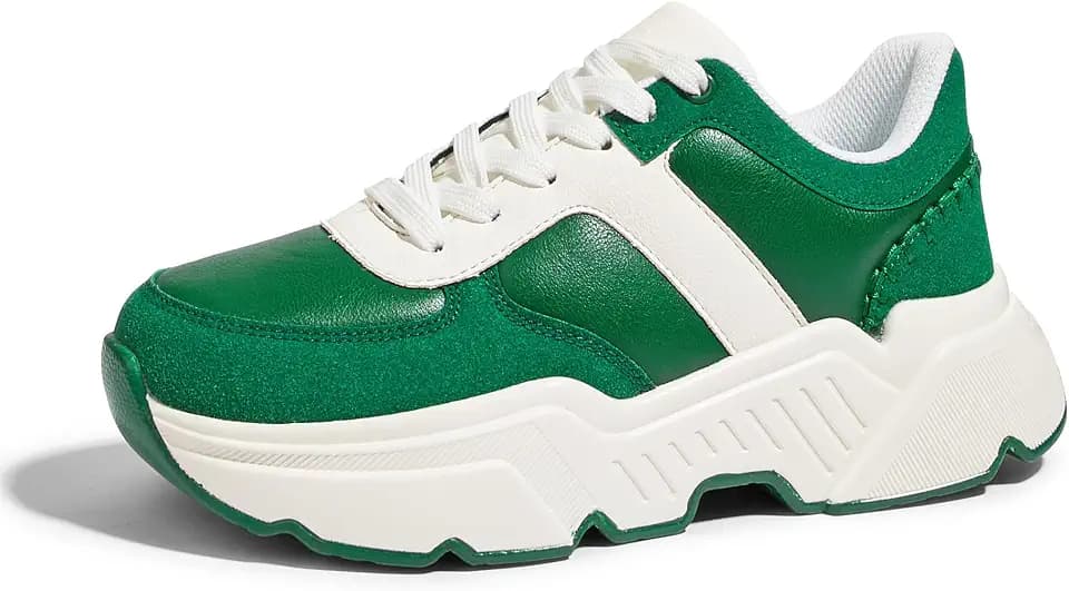 BELOS Women Platform Chunky Sneakers Fashion Dad Sneakers